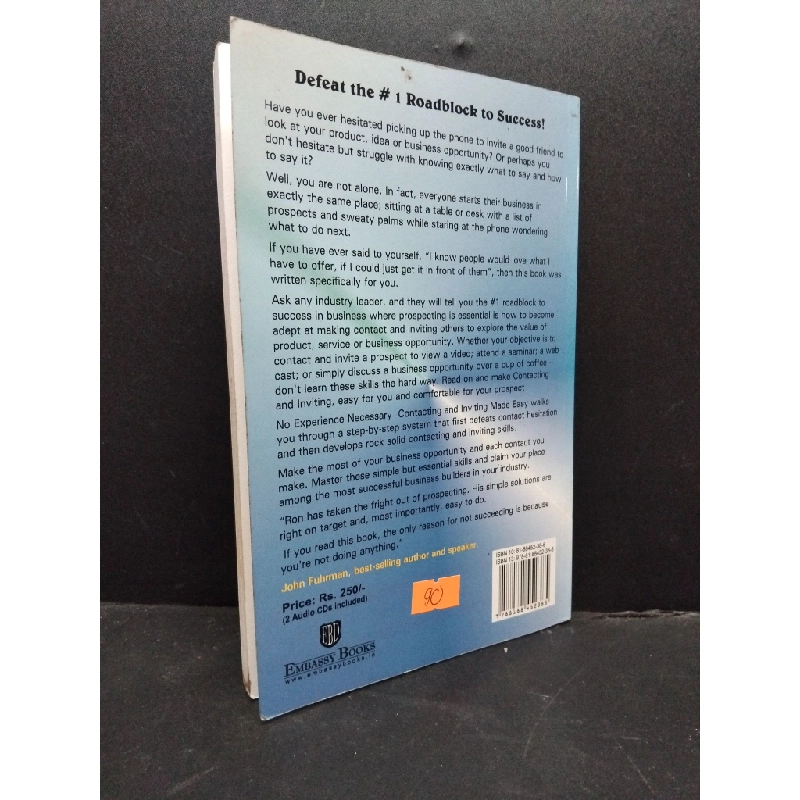 No experience necessary contacting and inviting ... Made easy Ron Bakerb kèm CD 2005 mới 70% có vết mực ố bẩn bìa HCM0806 kinh doanh 176062