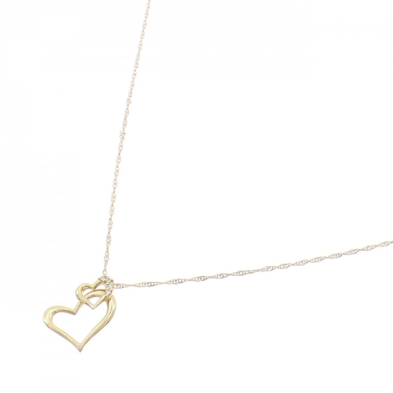 K18YG Dây chuyền kim cương hình trái tim 0.02CT - Hàng hiệu Chính hãng 857199