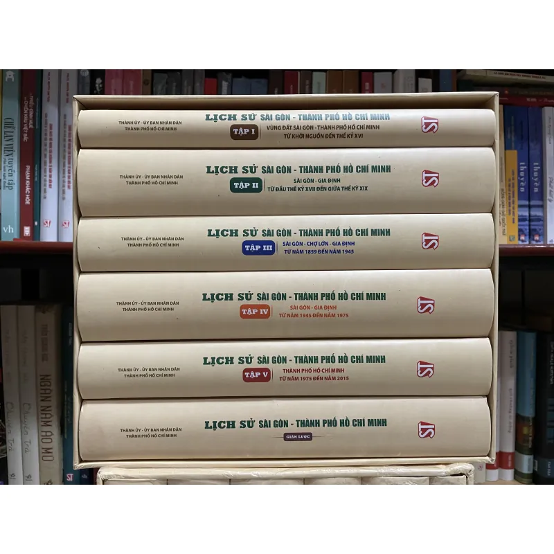 Lich sử Sài Gòn - Tp. Hồ Chí Minh (bộ 6c bìa cứng có hộp) 960023