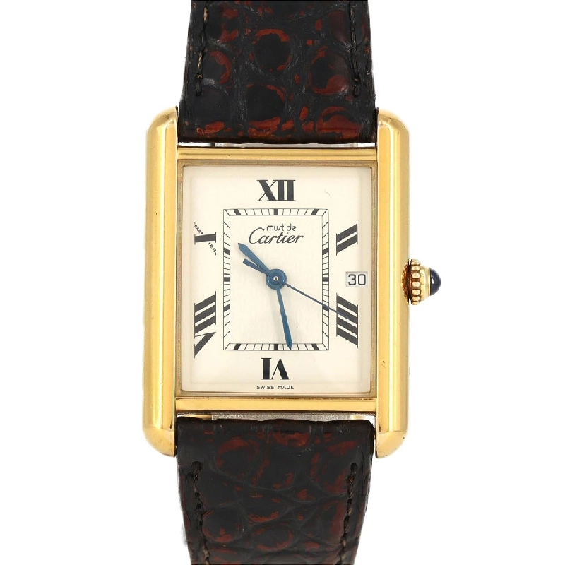 Cartier Must Tank Date LM W1014154 Bạc Quartz - Hàng hiệu Chính hãng 880558