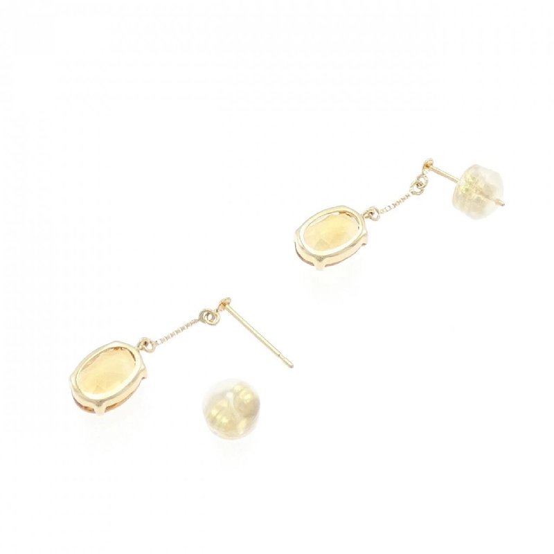 K18YG Citrine Earrings - Hàng hiệu Authentic 867343