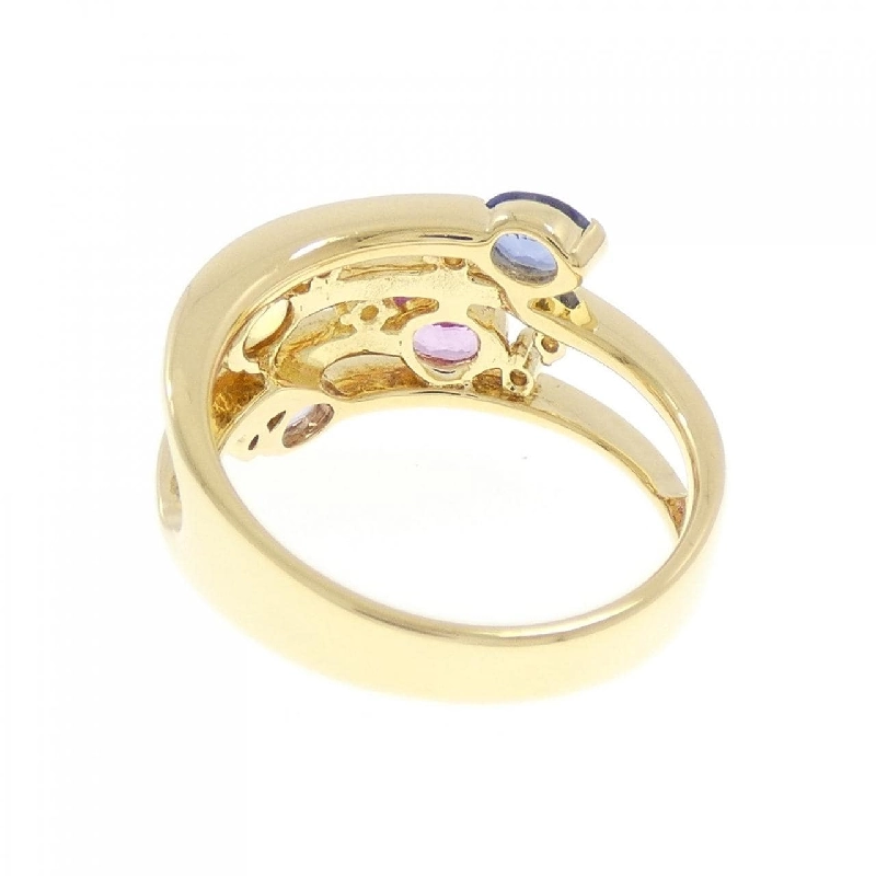 Nhẫn Sapphire K18YG 1.28CT - Hàng hiệu Chính hãng 852971