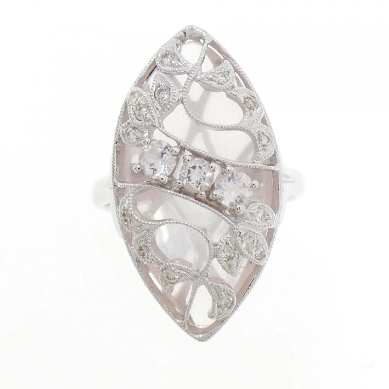 Nhẫn đá màu 750WG - Hàng hiệu Authentic 848259