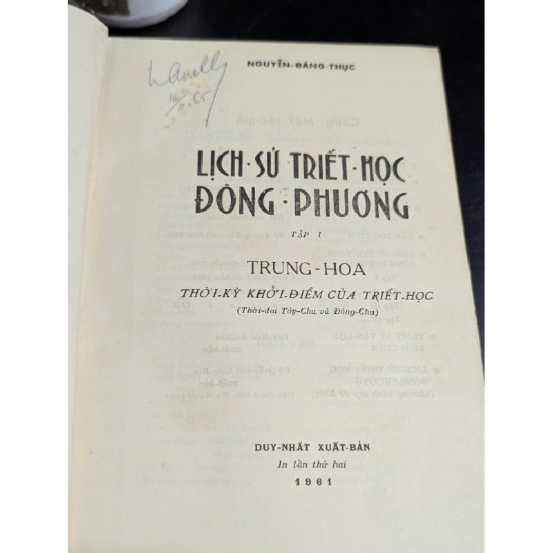 Lịch sử triết học đông phương - Nguyễn Đăng Thục 478009