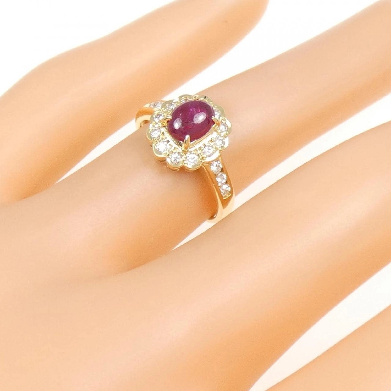 Nhẫn Ruby K18YG 0.79CT 672514