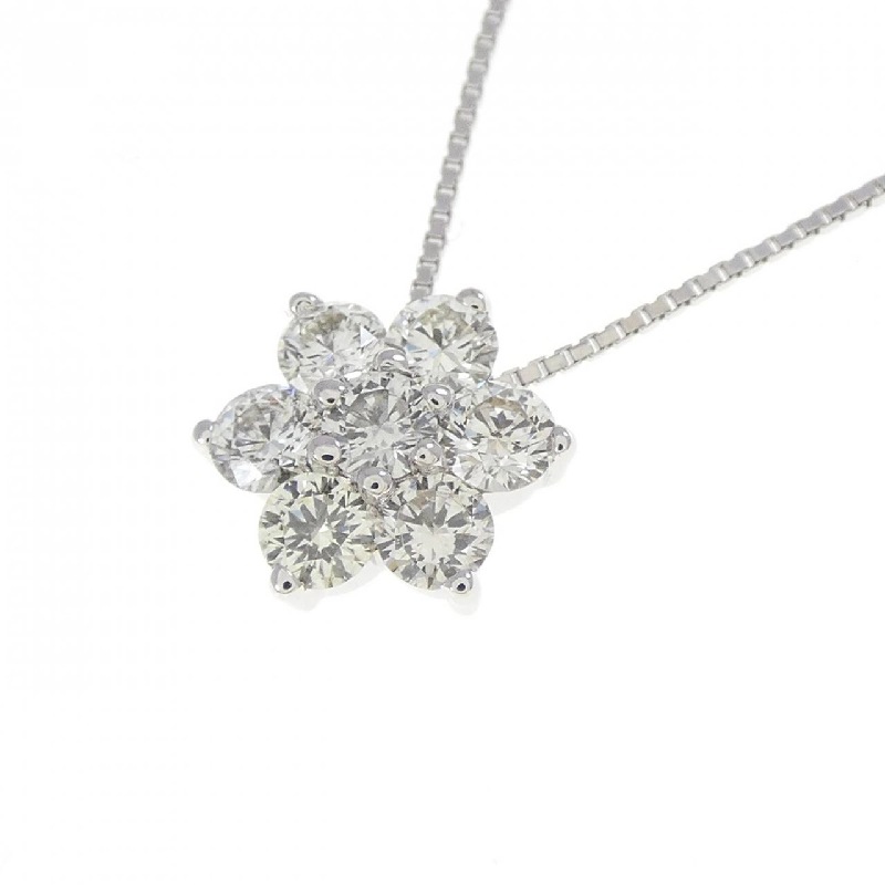 K18WG Hoa Kim Cương Dây Chuyền 0.50CT - Hàng hiệu Chính hãng 862509