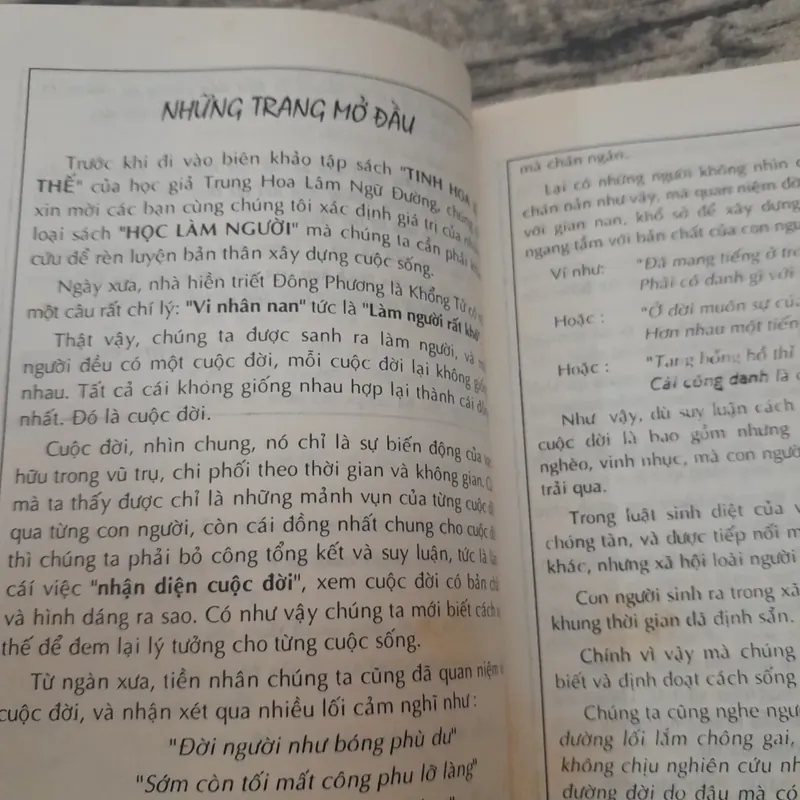 TINH HOA XỬ THẾ.  Lâm Ngữ Đường. Biên dịch Mộng Bình Sinh 732676