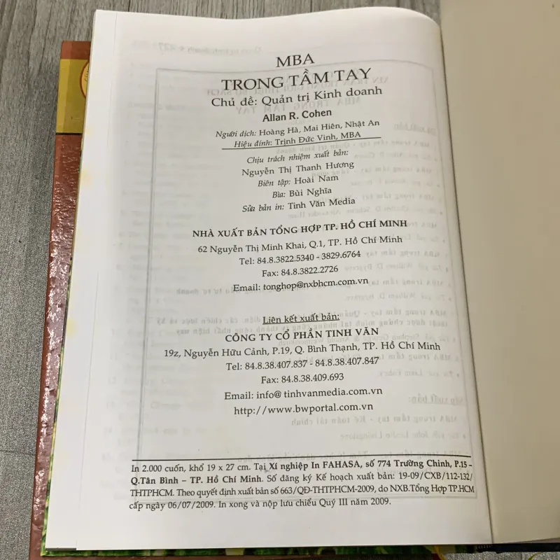 Mba trong tầm tay. Combo 4 cuốn. 8b2 907792