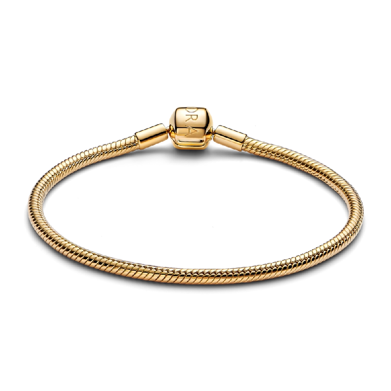 Vòng Pandora Moments Mạ Vàng 14K Khóa Trụ 382272