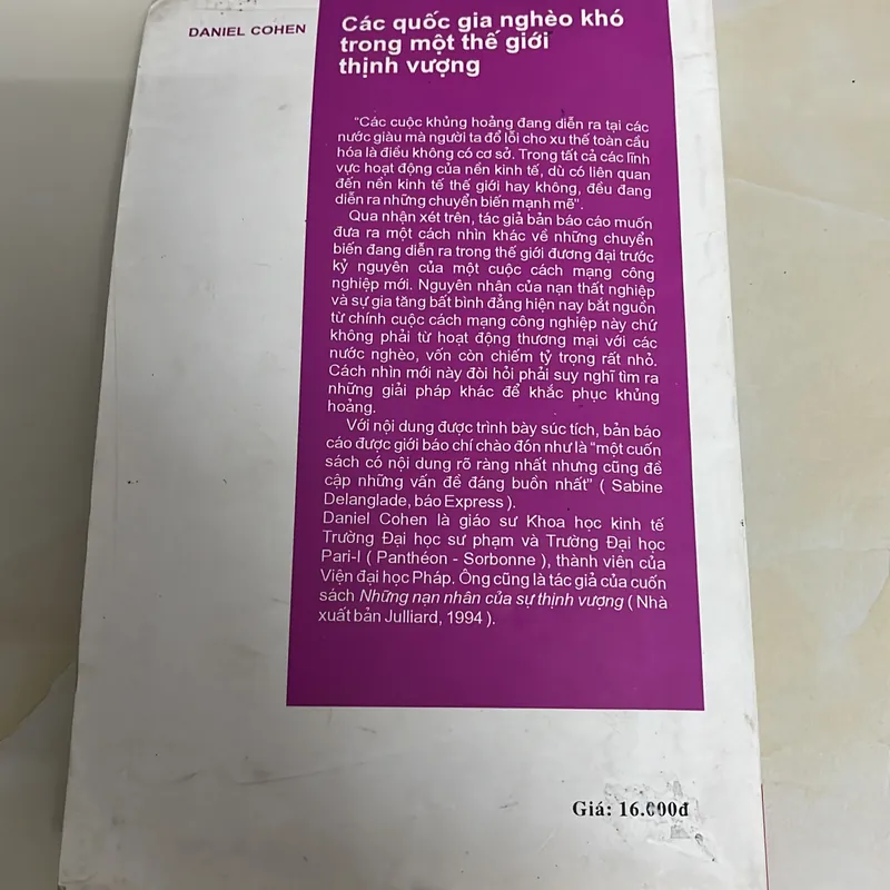 Các quốc gia nghèo khó trong một thế giới thịnh vượng - Daniel Cohen 712520