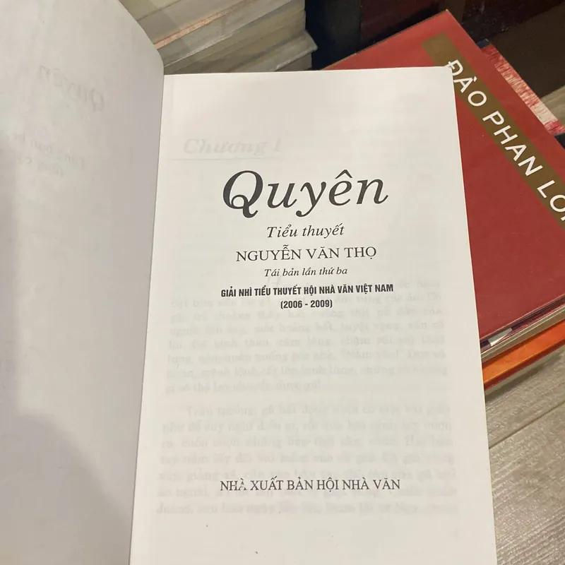 QUYÊN, Giải Nhì tiểu thuyết Hội nhà văn Việt Nam (2006-2009) 699275