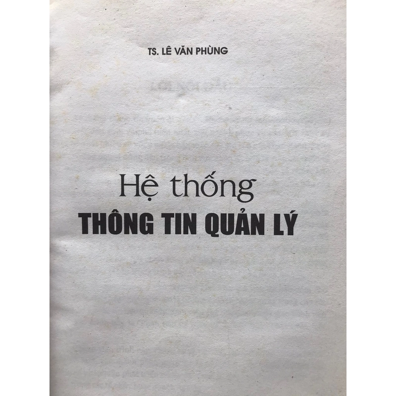 HỆ THỐNG THÔNG TIN QUẢN LÝ 488054