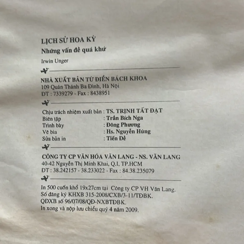 Lịch sử Hoa Kỳ - Những vấn đề quá khứ (Irwin Unger) 995212