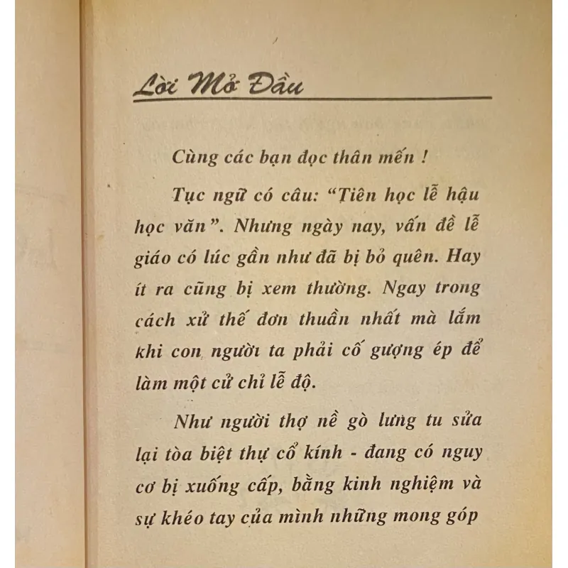 Lễ Giáo Xưa và Nay 1009103