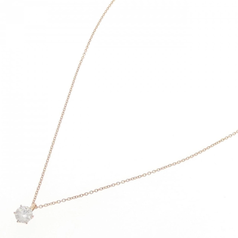 K18PG Solitaire Dây chuyền kim cương 0.305CT - Hàng hiệu Chính hãng 857373