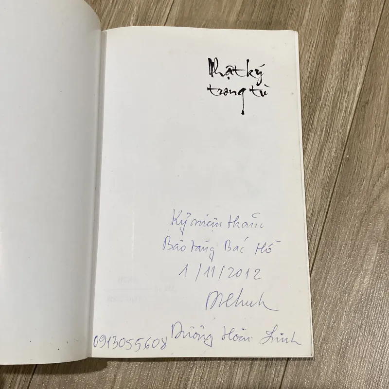 NHẬT KÝ TRONG TÙ - HỒ CHÍ MINH, có in bản gốc bút tích Nhật ký trong tù 1025412