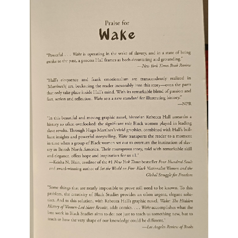 WAKE: The Hidden History of Women-Led SLave Revolts - Rebecca Hall 456091
