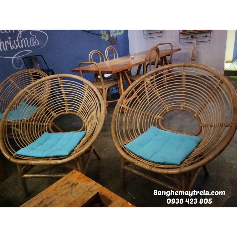 Ghế đơn mây tròn 462683