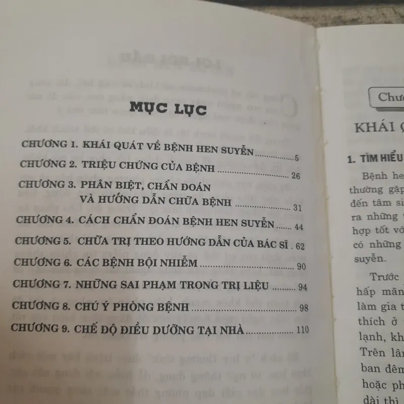 Tìm hiểu về bệnh Hen Suyễn. Thời Quốc Triều. Saigonbook dịch 694036