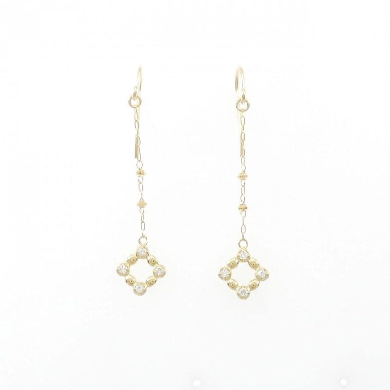 K18YG Bông tai kim cương 0.08CT - Hàng hiệu Authentic 873375