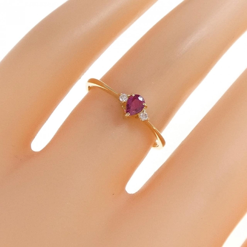 Nhẫn ruby K18YG 670296