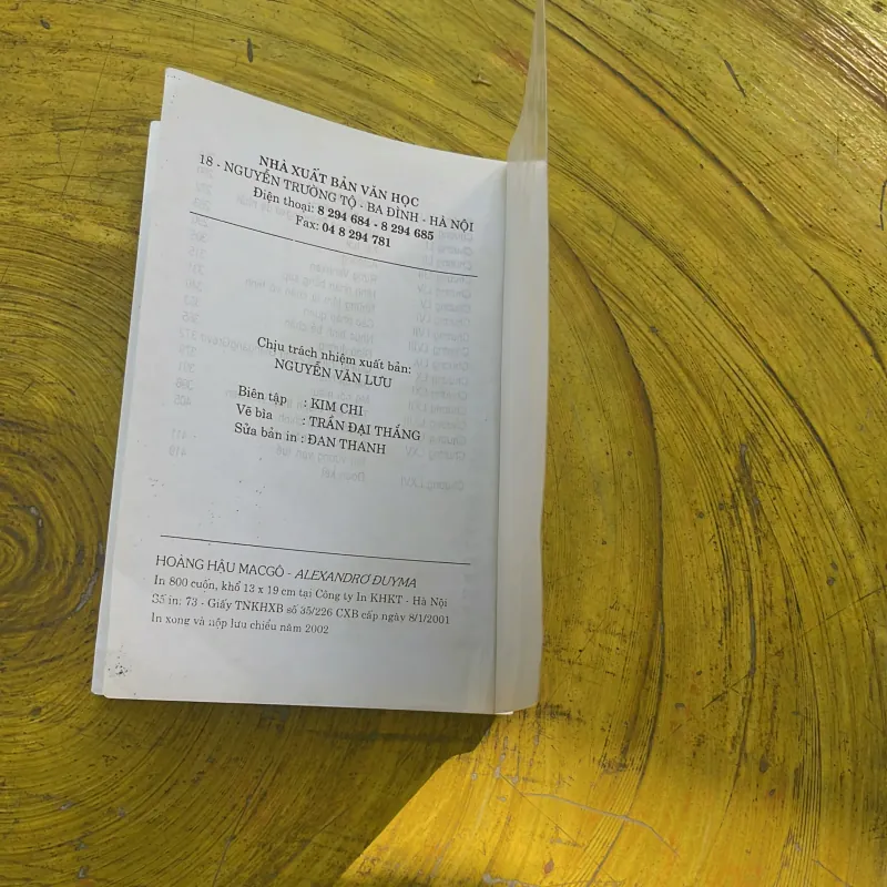 HOÀNG HẬU MACGÔ (hai tập)- ALEXANDRƠ ĐUYMA 783746