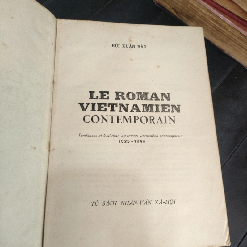 LE ROMAN VIETNAMIEN CONTEMPORAIN 1925 - 1945 298692