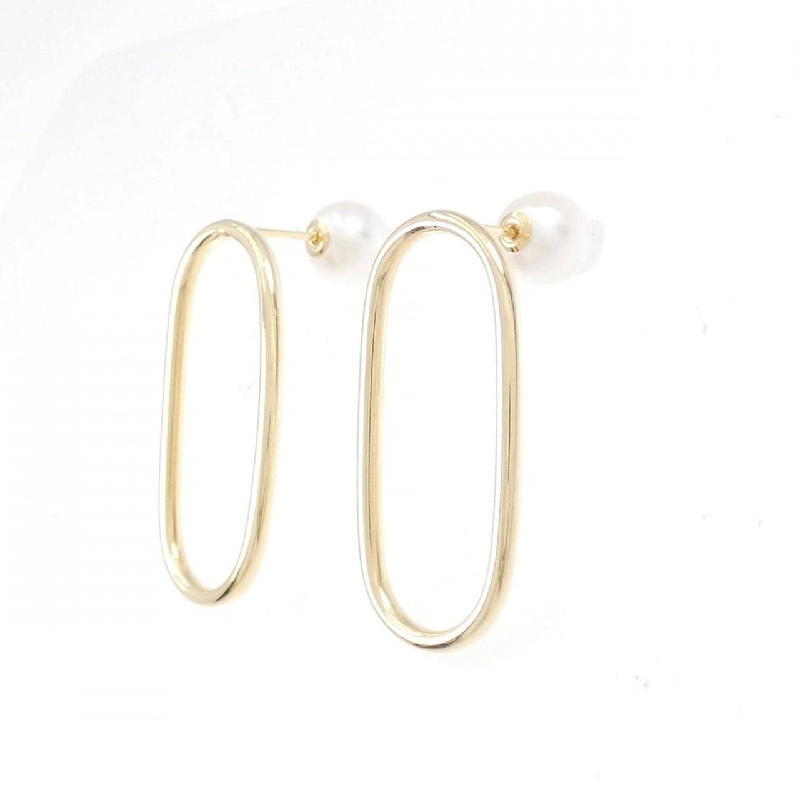 K18YG Bông tai ngọc trai Akoya 7.5mm - Hàng hiệu Chính hãng 872977