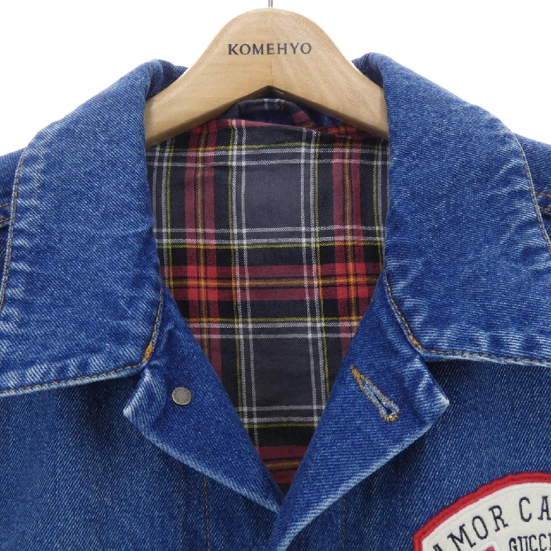 Gucci Interlocking G 475024-XDAAT Áo khoác denim - Hàng hiệu Chính hãng 886020