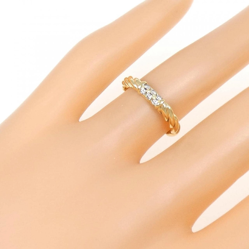 Nhẫn kim cương K18YG 0.09CT 672129