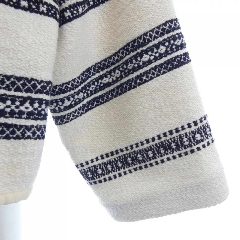 Áo khoác cardigan sọc Baha của CELINE Trionf 2V82S145X không có cổ 630698