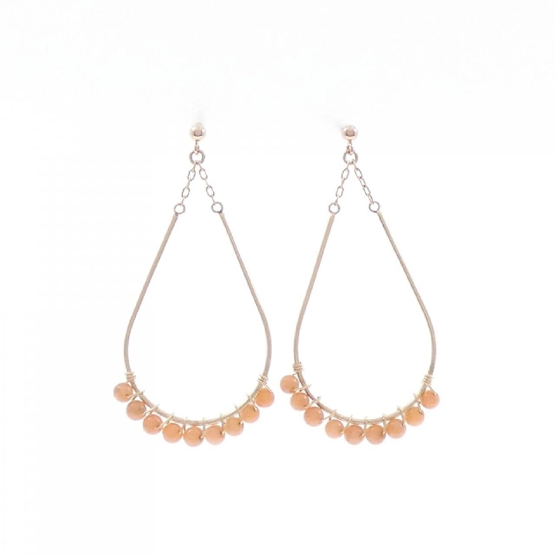 K10PG Bông tai san hô - Hàng hiệu Authentic 867835