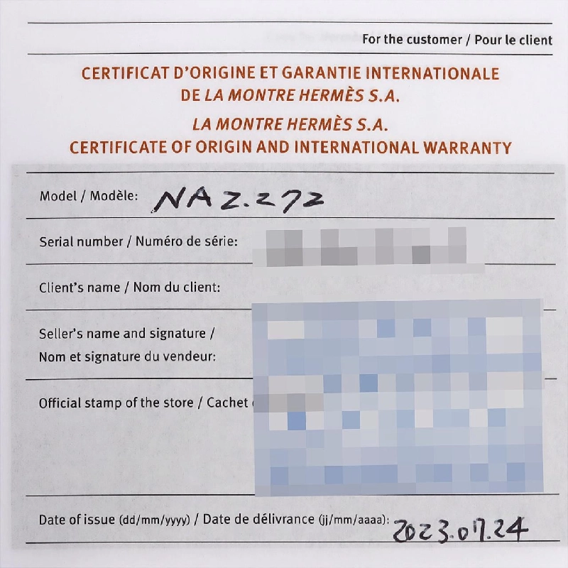 Hàng hiệu Authentic Hermès Nantucket PG/D･2P NA2.272 PG･RG Quartz 882403