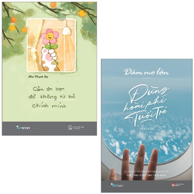 Combo Sách Cảm Ơn Bạn Đã Không Từ Bỏ Chính Mình + Dám Mơ Lớn, Đừng Hoài Phí Tuổi Trẻ (Bộ 2 Cuốn) - Mai Thanh Hạ, Lư Tư Hạo 743291
