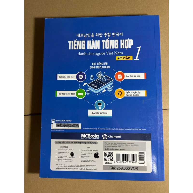 Tiếng hàn tổng hợp dành cho người Việt Nam 1 Bản màu 550832