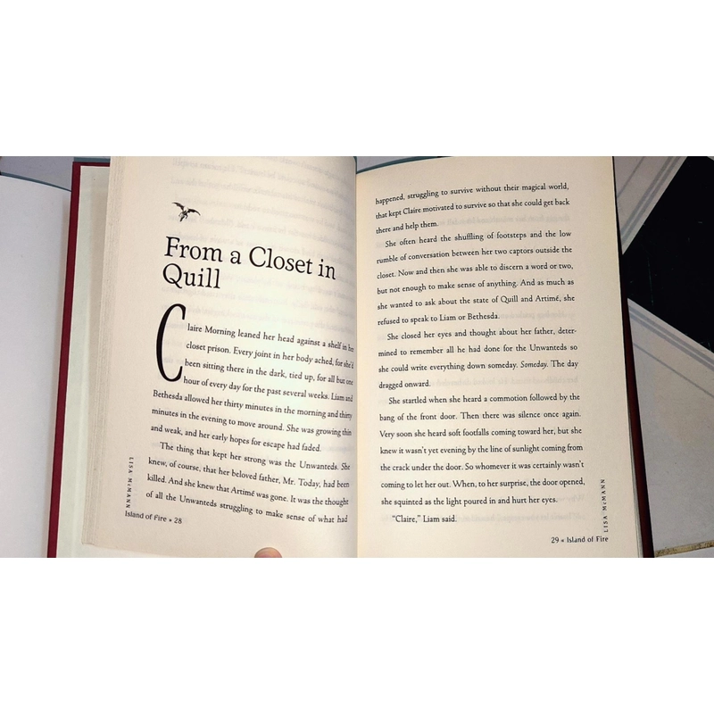 Sách Chapter: The Unwanteds  - Island of Fire (Lisa McMann) #NYT Bestselling series  470396