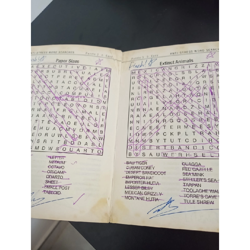 Word Searches - Anti-Stress Puzzles (2016) - Gareth Moore Mới 80% HCM.ASB0203 357851