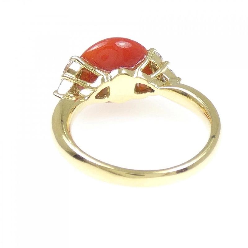 Nhẫn San Hô K18YG - Hàng hiệu Chính hãng 852712