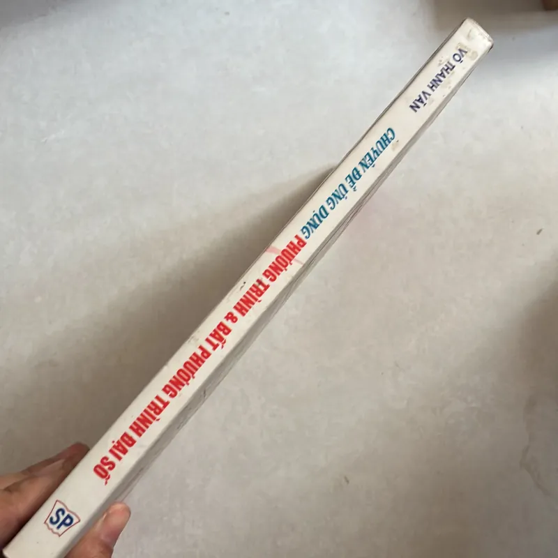 Chuyên đề ứng dụng phương trình và bất phương trình đại số 778999