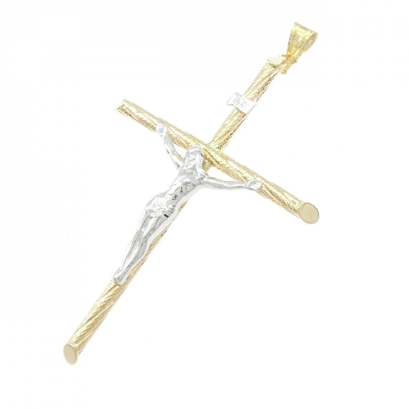 K18YG/K18WG Mặt dây chuyền hình chữ thập - Hàng hiệu Authentic 863894