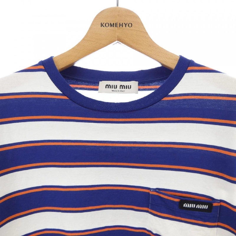 MIU MIU MIU MIU Logo Áo thun Jersey MJN537 SOOO 14RT - Hàng hiệu Chính hãng 821996