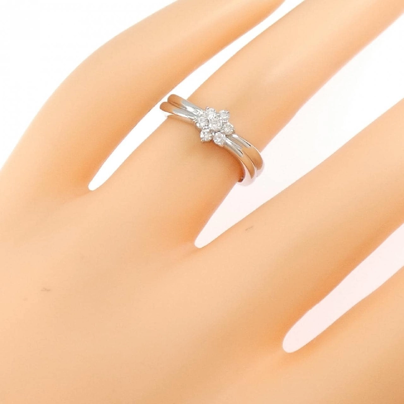 Nhẫn kim cương hoa PT900 0.14CT - Hàng hiệu Authentic 853637