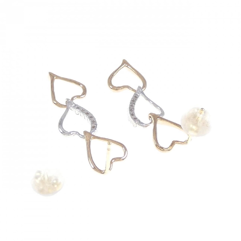 Bông tai kim cương ba màu K18 0.08CT - Hàng hiệu chính hãng 872096