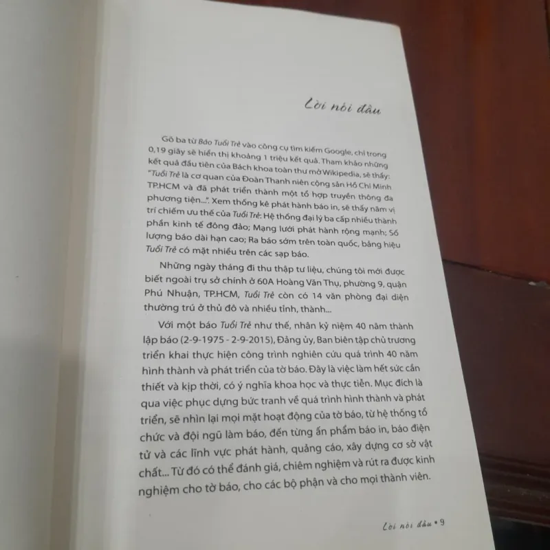 Báo tuổi trẻ - 40 năm HÌNH THÀNH & PHÁT TRIỂN 1031676