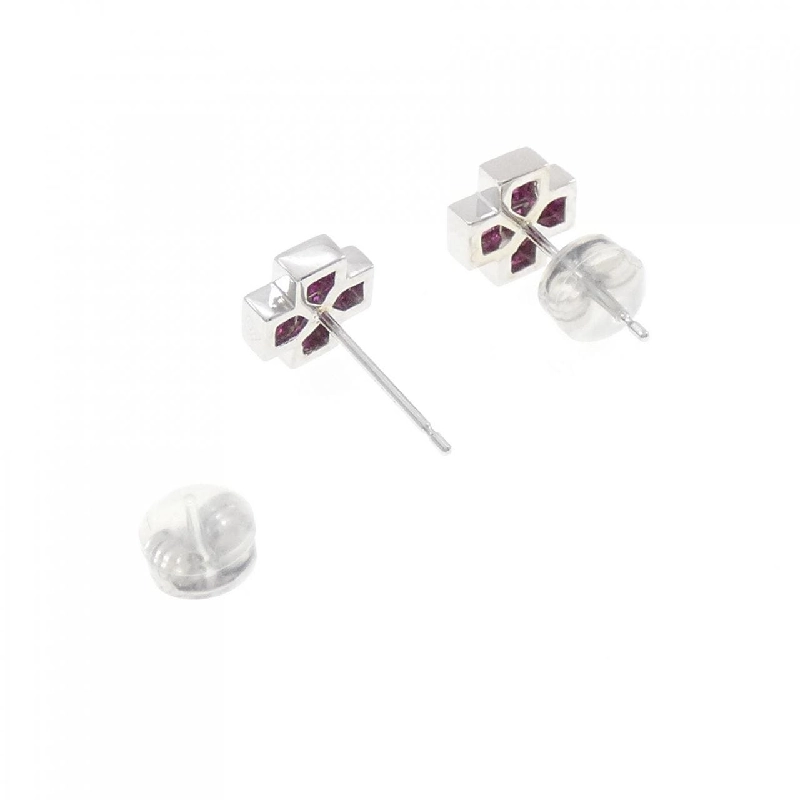 K18WG Bông tai Ruby - Hàng hiệu Chính hãng 861727