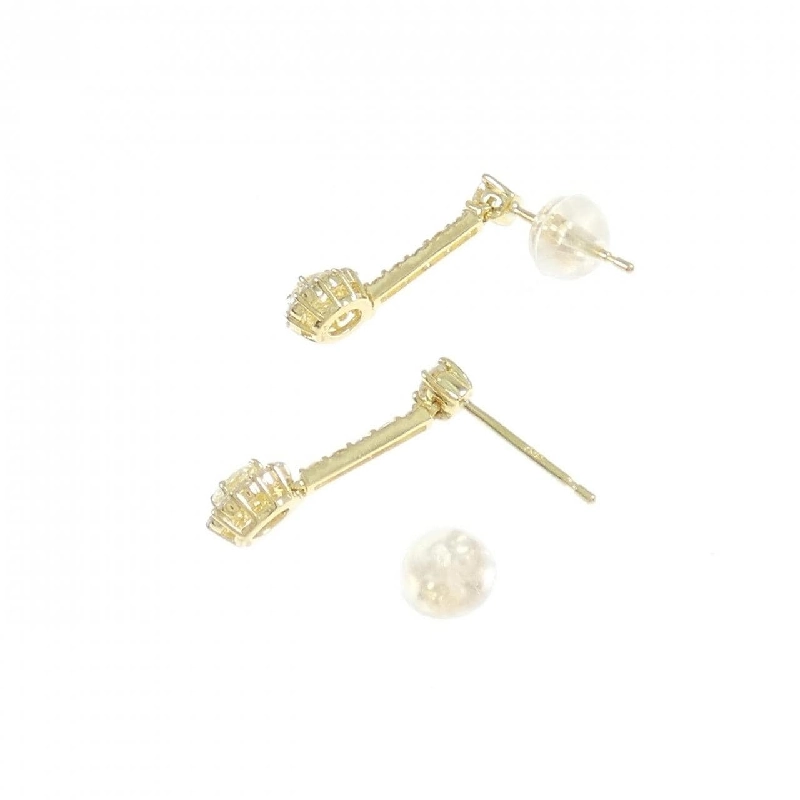 K18YG Bông tai kim cương 0.60CT - Hàng hiệu Chính hãng 877010