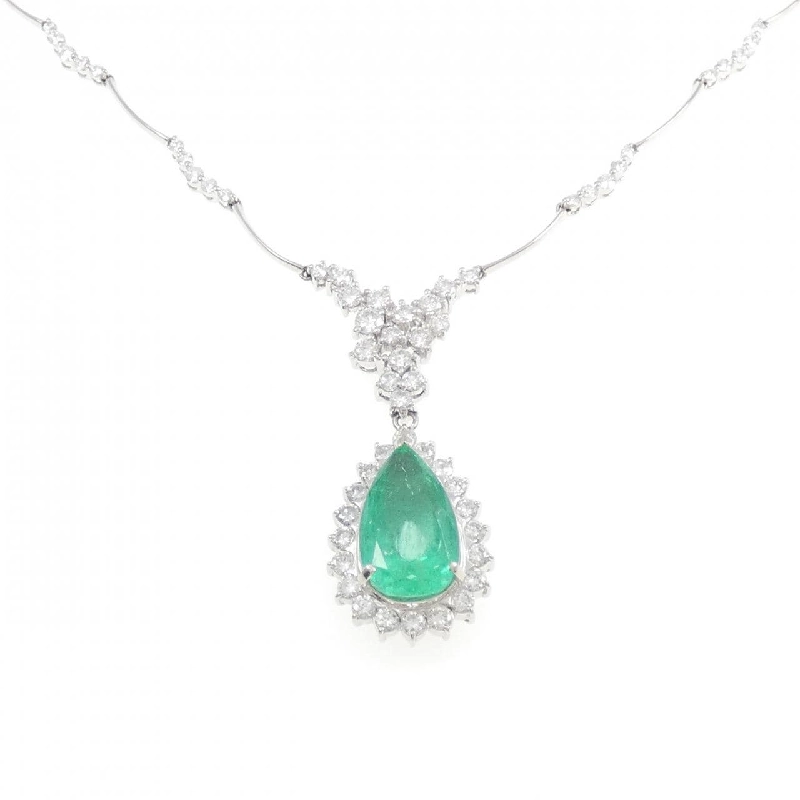 Dây chuyền Emerald PT900/PT850 10.56CT - Hàng hiệu Chính hãng 858394