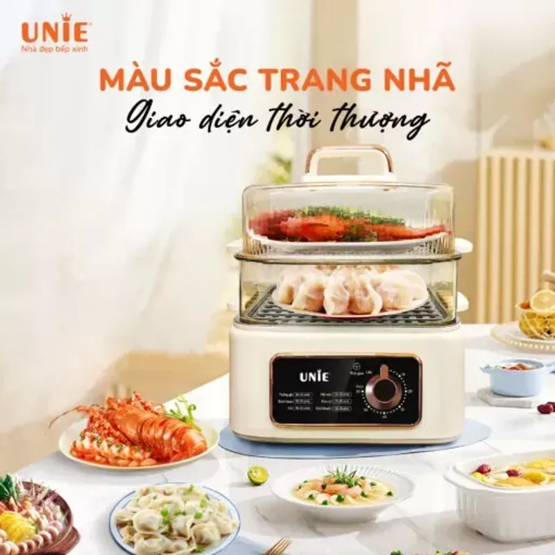 Nồi lẩu hấp đa năng Unie UE660  Dung tích 10L – đủ cho 5 đến 10 người ăn thoải mái.🍲 727505