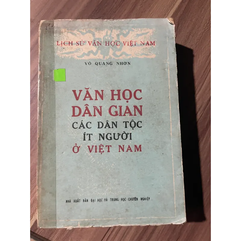 VĂN HỌC DÂN GIAN CÁC DÂN TỘC ÍT NGƯỜI Ở VIỆT NAM 714301