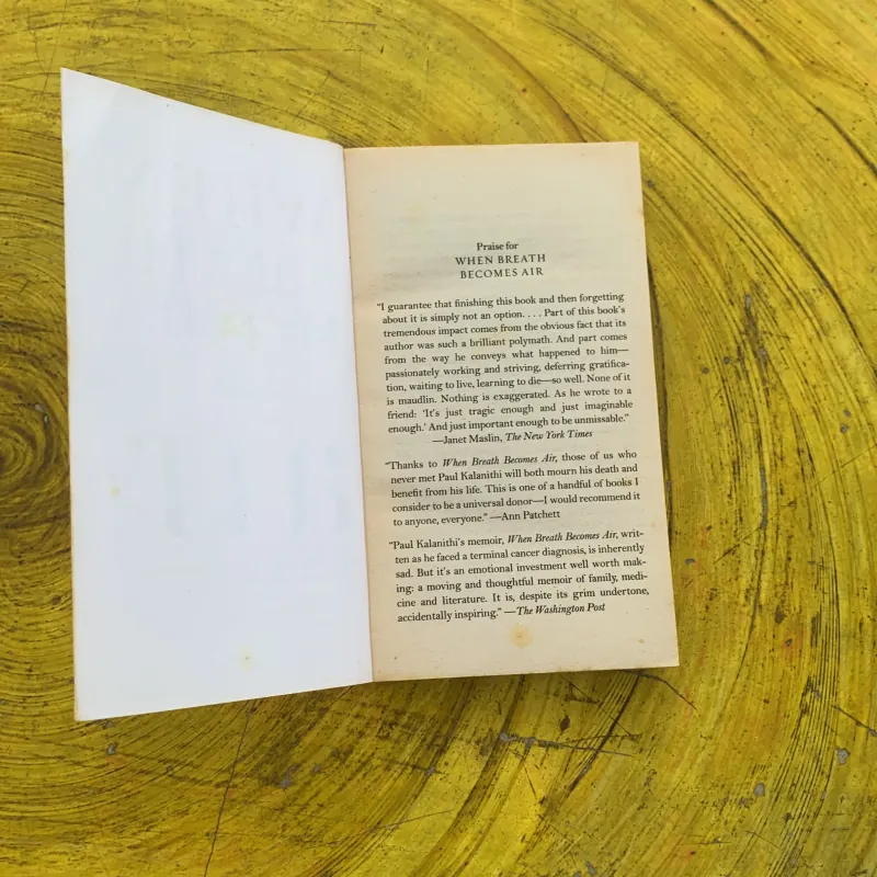 WHEN BREATH BECOMES AIR- PAUL KALANITHI 790296